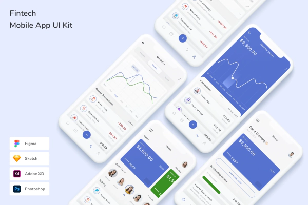 Fintech Mobile App UI Kit