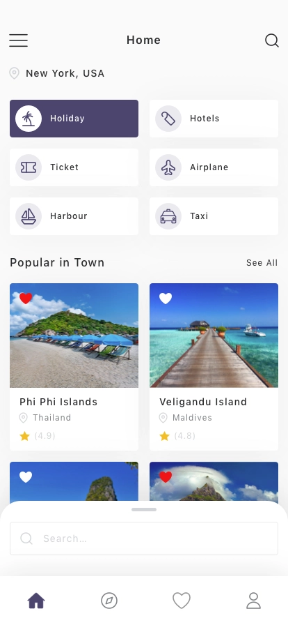 Travel Planner Mobile App UI Kit - Screenshot 3
