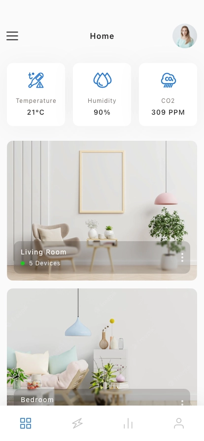 Smart Home Tools Mobile App UI Kit - Screenshot 1