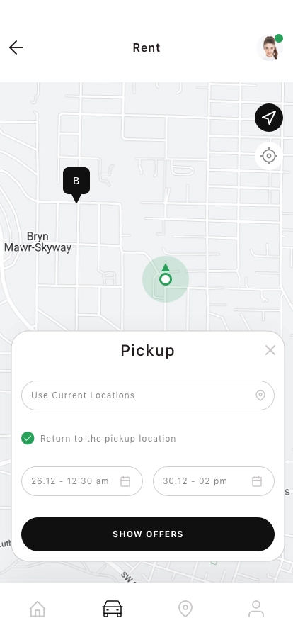 Car Rental Mobile App UI Kit - Screenshot 3