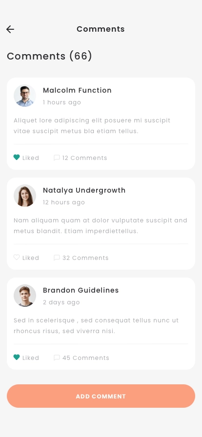 Blog & CMS Mobile App UI Kit - Screenshot 5