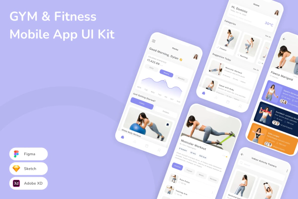 GYM & Fitness Mobile App UI Kit