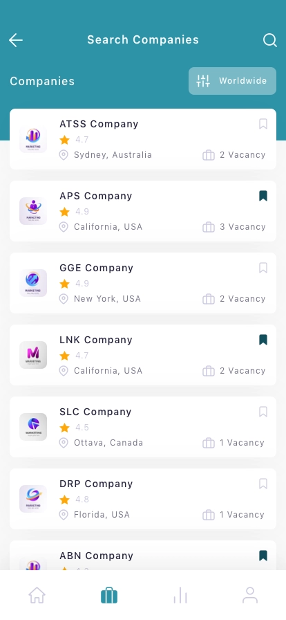Job Finder & Hiring Mobile App UI Kit - Screenshot 2