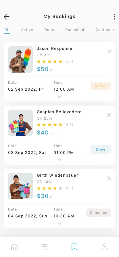 Home Service Mobile App UI Kit - Screenshot 2