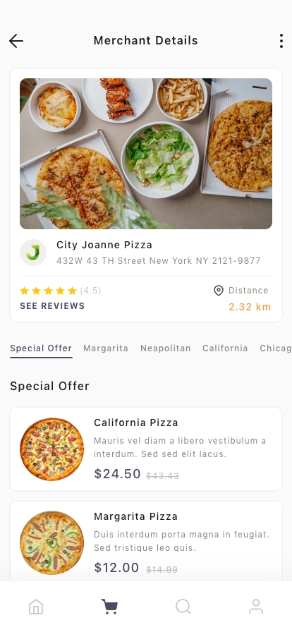 Food Delivery Mobile App UI Kit - Screenshot 2