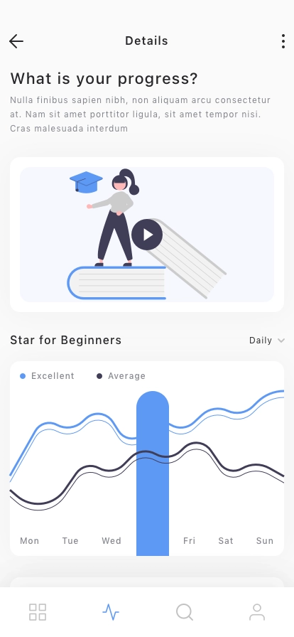 Online Learning Mobile App UI Kit - Screenshot 5