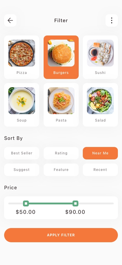 Food Delivery Mobile App UI Kit - Screenshot 2