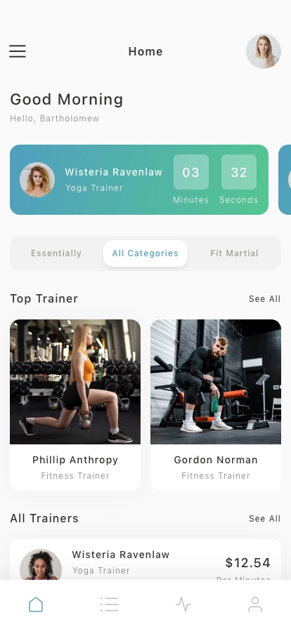 Workout & Fitness Mobile App UI Kit - Screenshot 1