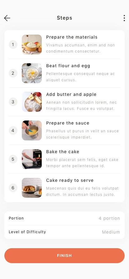 Recipe Mobile App UI Kit - Screenshot 5