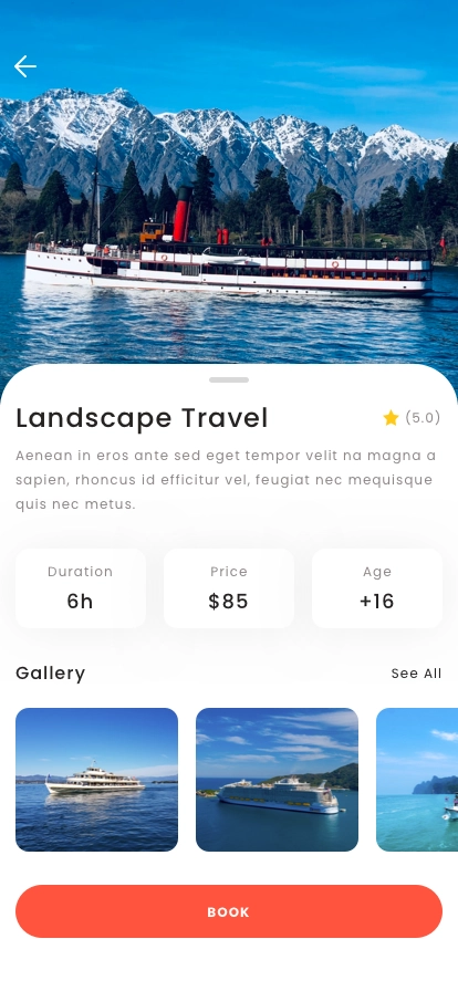 Trip & Travel App UI Kit - Screenshot 2