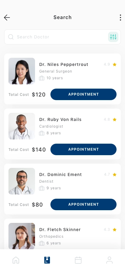 Doctor Appointment Mobile App UI Kit - Screenshot 3