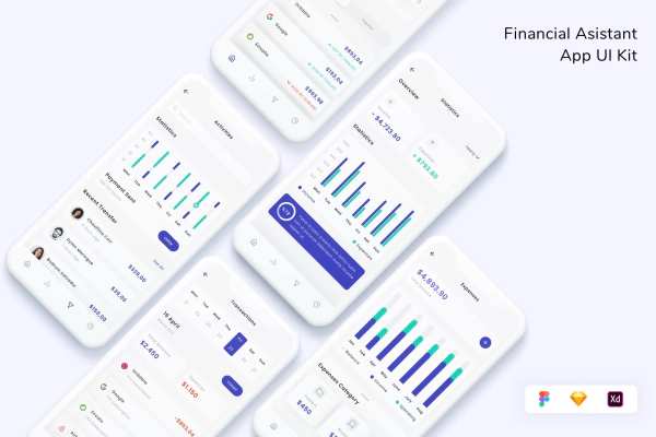 Financial Asistant App UI Kit