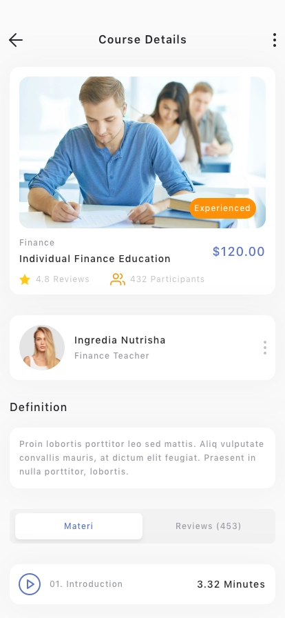 Education App UI Kit - Screenshot 3