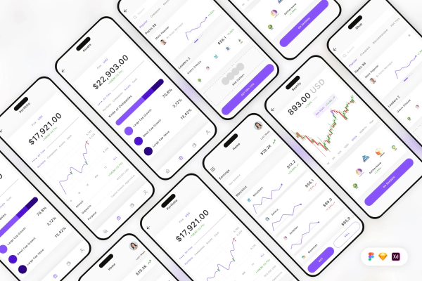 Investment Mobile App UI Kit