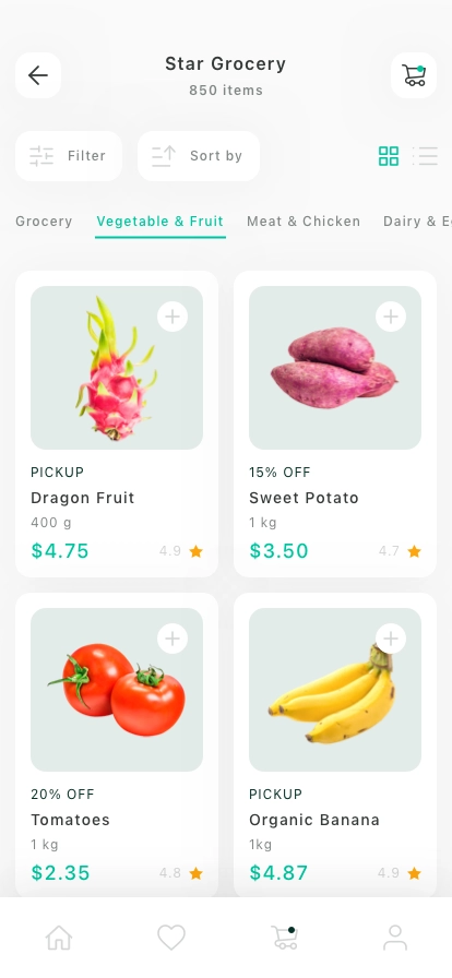 Grocery Delivery Mobile App UI Kit - Screenshot 3