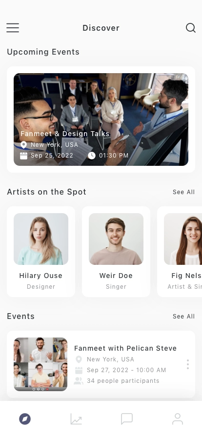 Creator & Fans Mobile App UI Kit - Screenshot 1