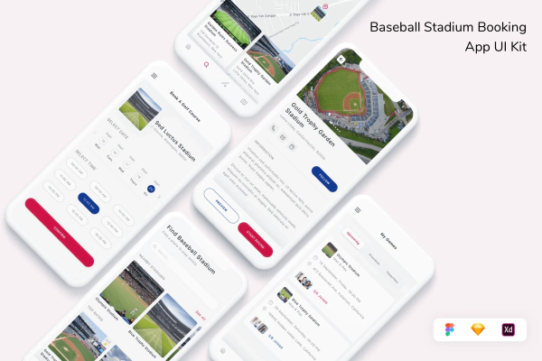 Baseball Stadium Booking App UI Kit