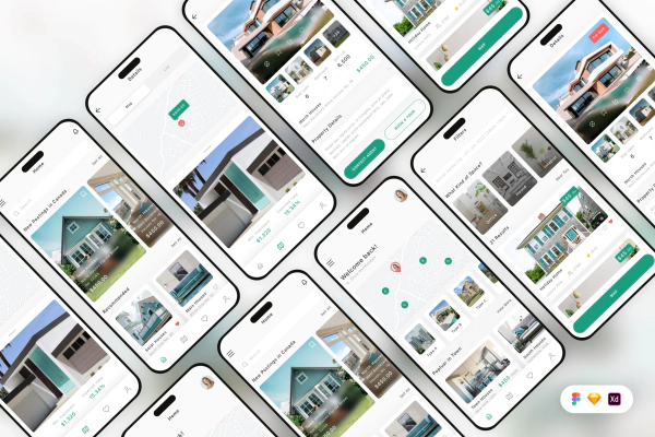 Real Estate Platform Mobile App UI Kit