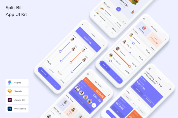 Split Bill App UI Kit