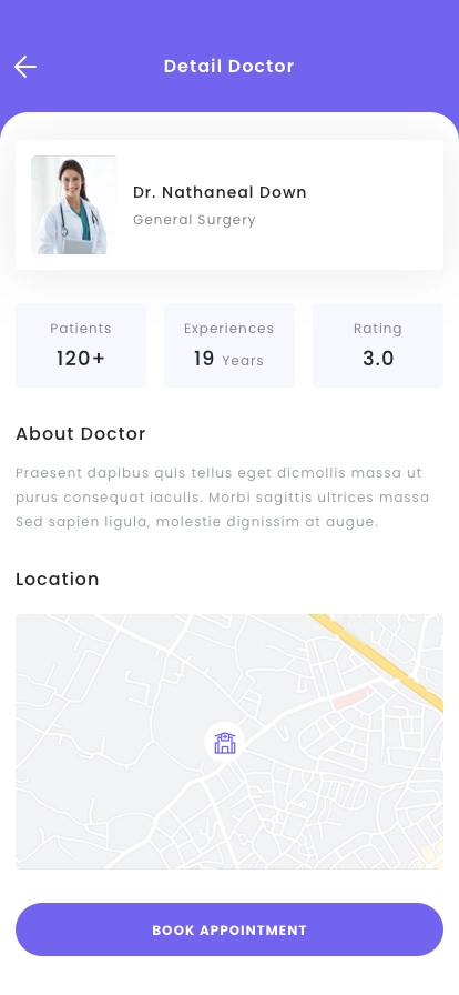Doctor Finder App UI Kit - Screenshot 3