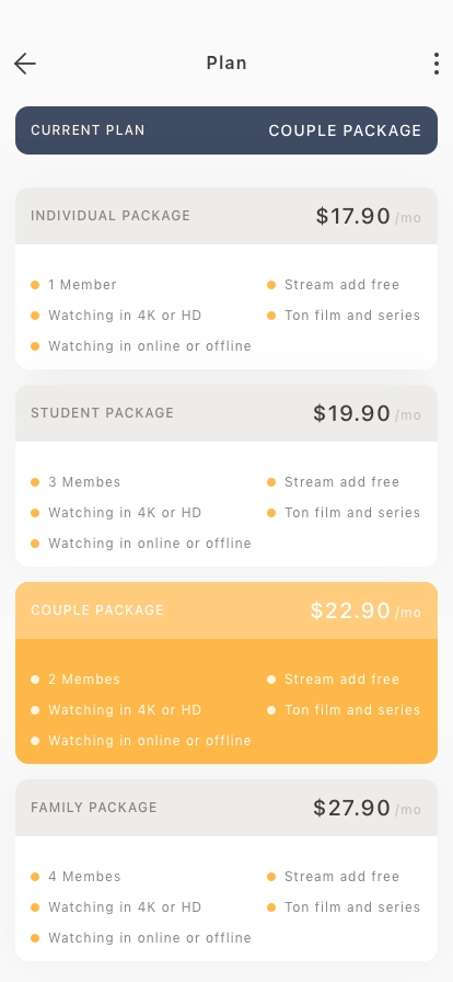 Digital Streaming Media Mobile UI Kit - Screenshot 3