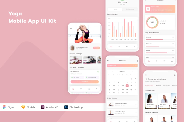 Yoga Mobile App UI Kit