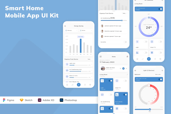 Smart Home Mobile App UI Kit