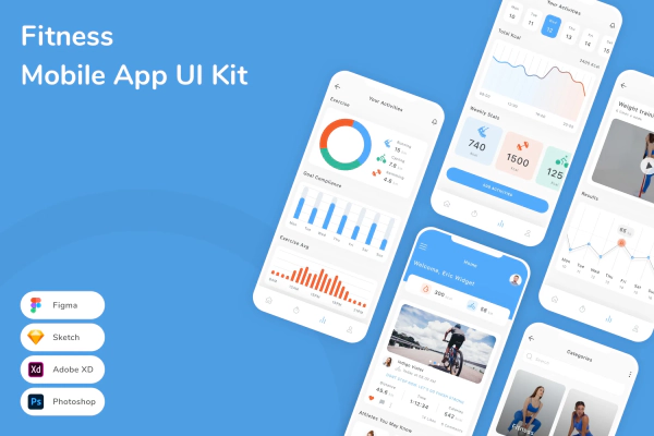 Fitness Mobile App UI Kit