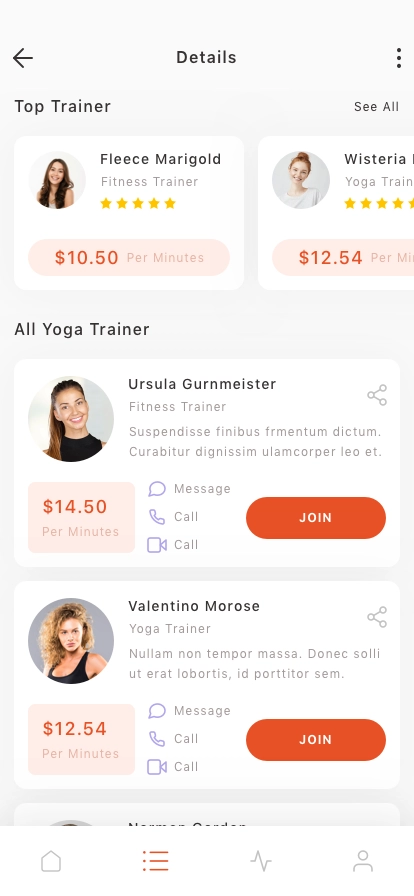 Workout & Fitness Mobile App UI Kit - Screenshot 4