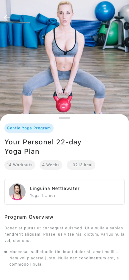 Fitness App UI Kit - Screenshot 4
