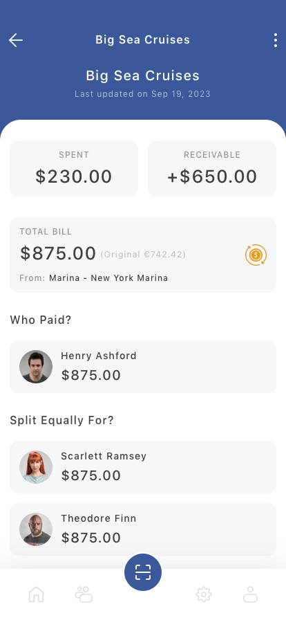 Split Bill Mobile App UI Kit - Screenshot 5