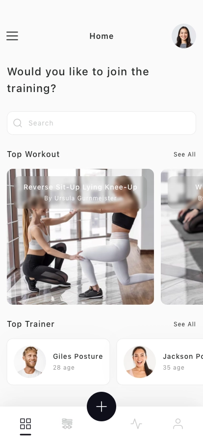 Workout Tracker Mobile App UI Kit - Screenshot 1