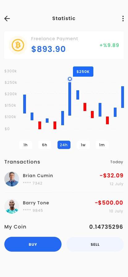 DeFi Token Exchange & Wallet App UI Kit - Screenshot 4