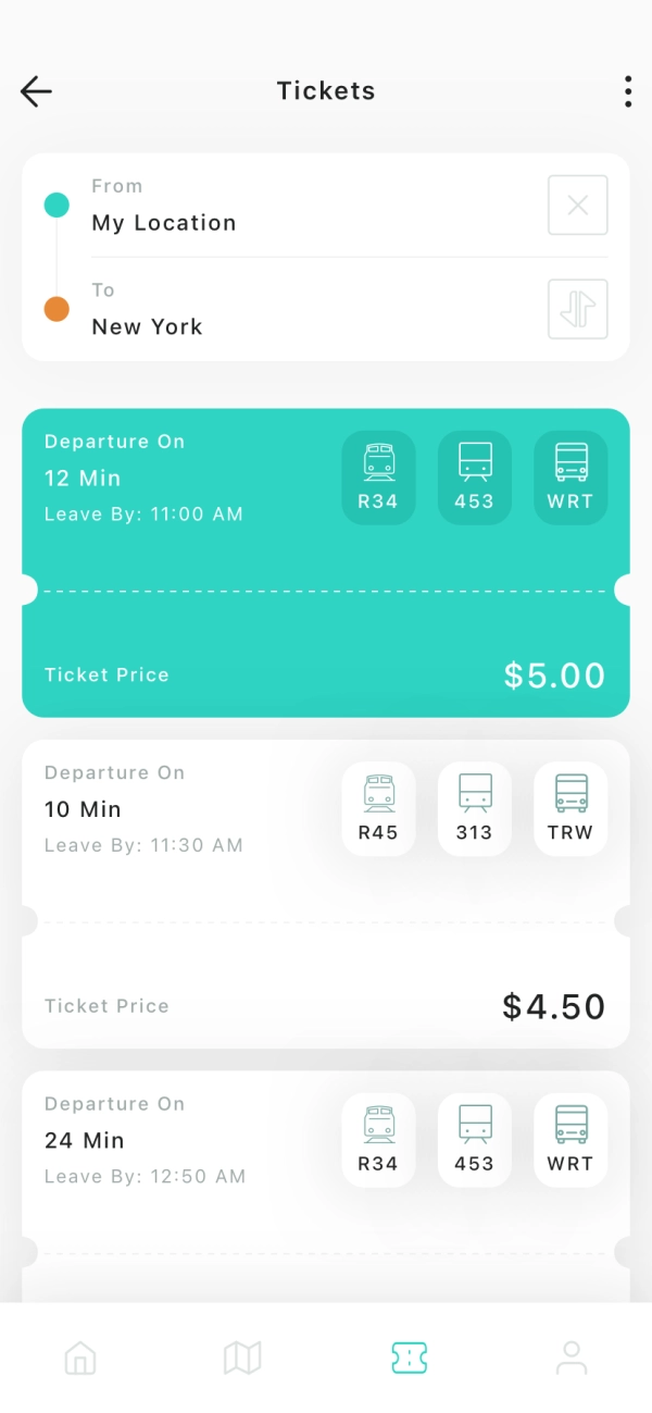 Ticket Booking Mobile App UI Kit - Screenshot 2