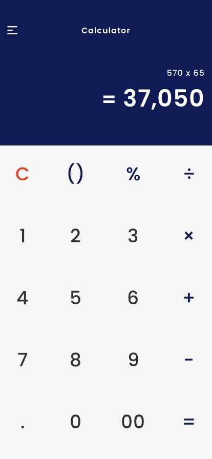 Calculator Mobile App UI Kit - Screenshot 5