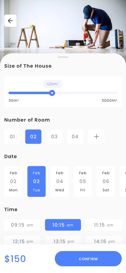 Home Service & Handy Man App UI Kit - Screenshot 4