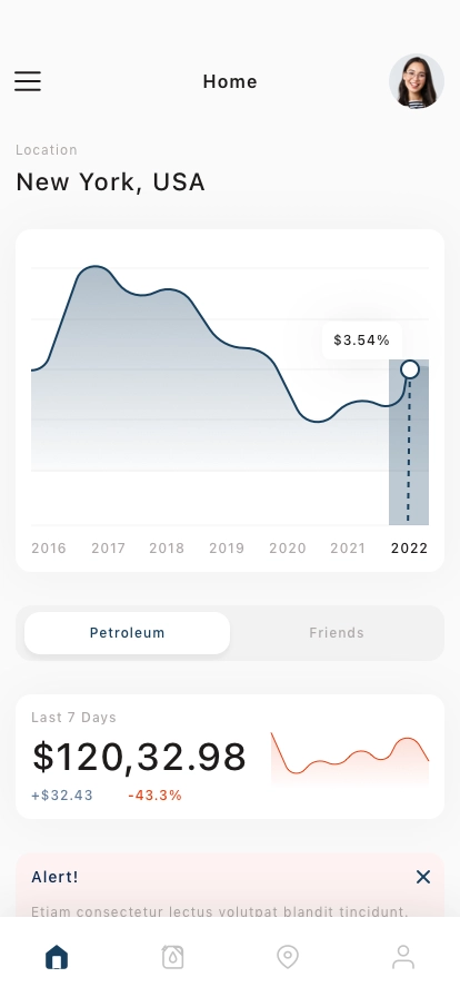 Gas Station Finder Mobile App UI Kit - Screenshot 1