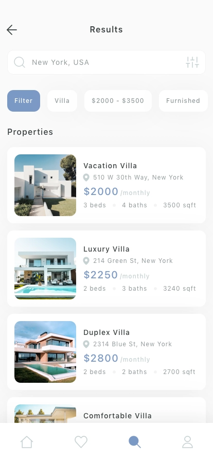 Real Estate Mobile App UI Kit - Screenshot 2