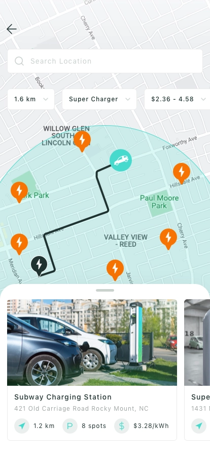 EV Charging Station Finder Mobile App UI Kit for Figma, Sketch & XD ...
