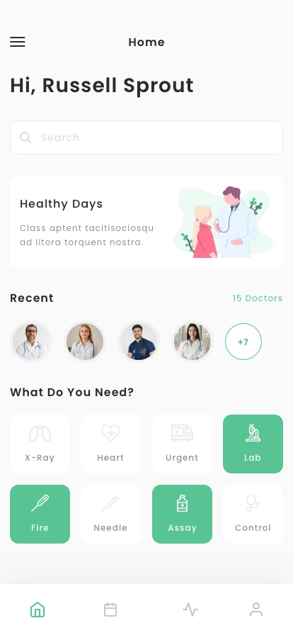 Medical & Doctors Appointment App UI Kit - Screenshot 1
