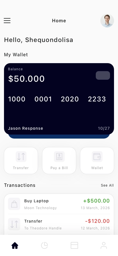 Digital Wallet Mobile App UI Kit - Screenshot 3