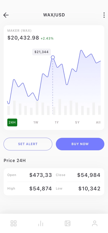 Cryptocurrency Mobile App UI Kit - Screenshot 2