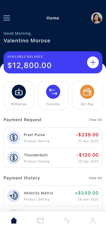 Personal Banking Mobile App UI Kit - Screenshot 1