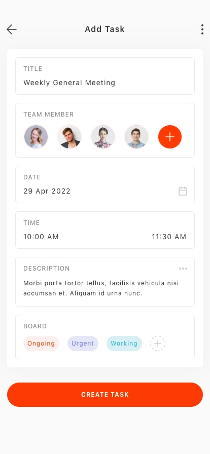 Task Management App UI Kit - Screenshot 3