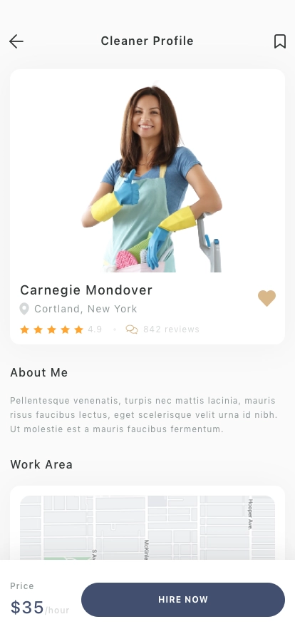 Home Cleaning Mobile App UI Kit - Screenshot 5