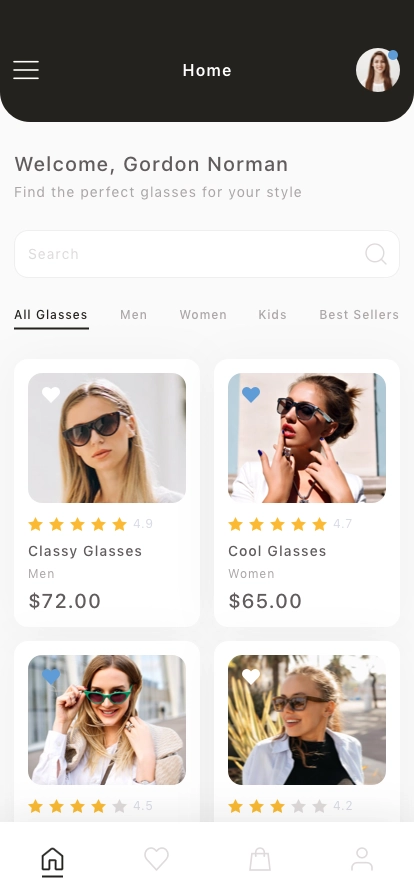 Eyewear Shop Mobile App UI Kit - Screenshot 3