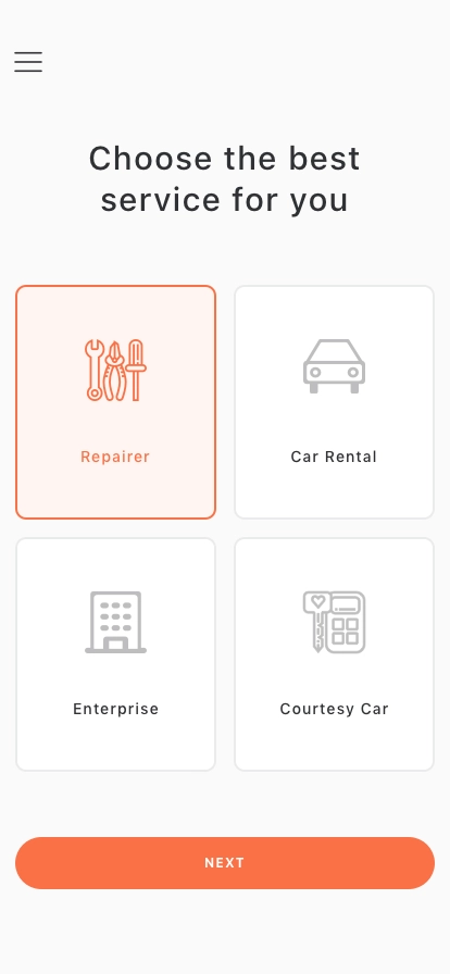 Car Repair Mobile App UI Kit - Screenshot 1