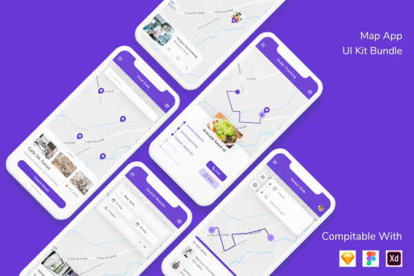 Map App UI Kit