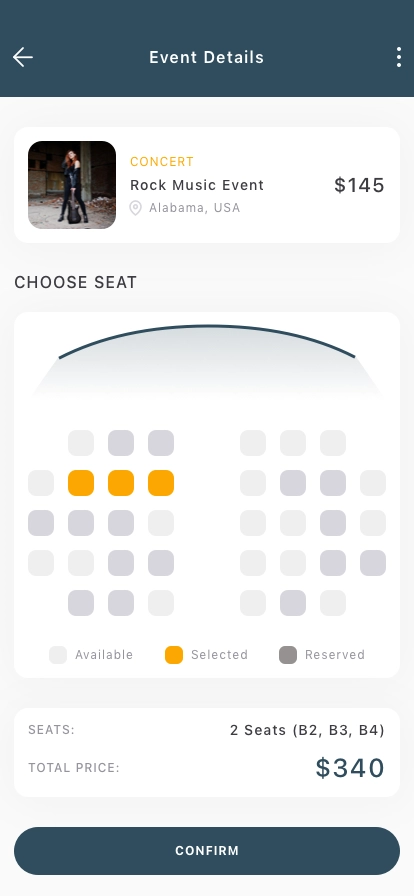 Event Mobile App UI Kit - Screenshot 2