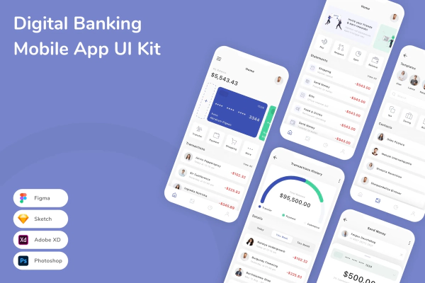 Digital Banking Mobile App UI Kit